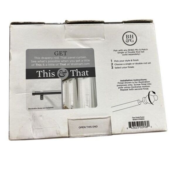 Better Homes & Gardens Pewter Finish Flare Finial Set *New* - Picture 4 of 5